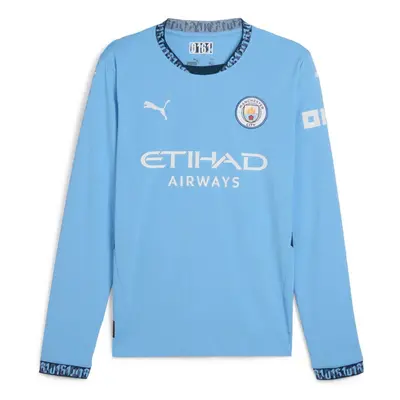 (9-10 Years) Manchester City Kids Long Sleeve Home Shirt 24/25