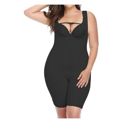 (Black, 14) Belly Control Bodysuit