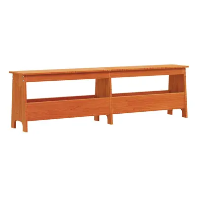 vidaXL Hall Bench Shoe Bench Storage Bench Seat Wax Brown Solid Wood Pine