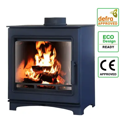 8KW Woodburning Stove Log Burner Heating Fireplace Defra Approved Eco Design