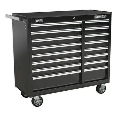 1050 x x 1005mm Drawer BLACK Portable Tool Chest Locking Mobile Storage