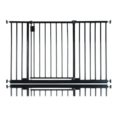 (Black, 115.6cm - 121.6cm) Safetots Extra Wide Hallway Baby Gate