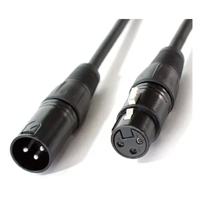 5x 3m Pin XLR Male to Female DMX Lighting Cable DJ Gig LED Signal Light Lead