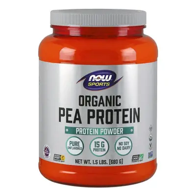 NOW Foods Pea Protein Organic, Unflavored, 680g