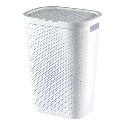 Curver Recycled Infinity Dots Laundry Hamper 60L White [245680]