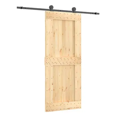 vidaXL Sliding Door with Hardware Set Interior Door Barn Door Solid Wood Pine