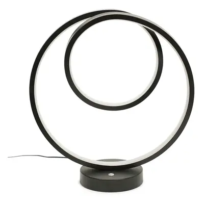 Infinity Matt Black Loop Integrated LED Table Lamp