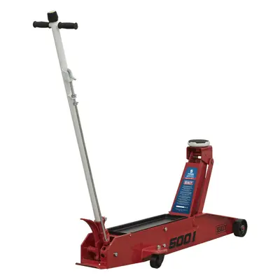 Long Reach Hydraulic Trolley Jack - Tonne Capacity - Foot Operated Quick Lift