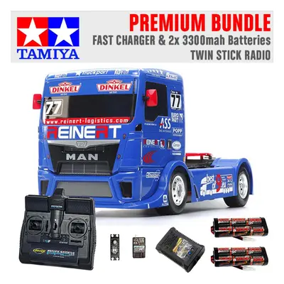 TAMIYA RC Team Reinert Racing TGS TT-01E 1:10 Premium Stick Radio Bundle