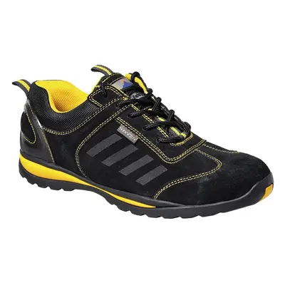 (5 UK, Black/Yellow) Portwest Mens Steelite Lusum S1P HRO Suede Safety Shoes