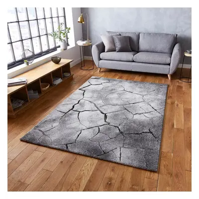 (120x170cm) Woodland Rugs in Grey Printed Powerloomed Mats