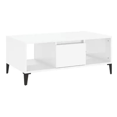 (high gloss white) vidaXL Coffee Table Engineered Wood Home Side Accent End Table Multi Colours