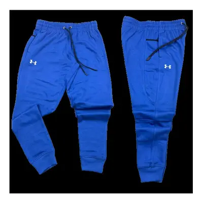 (BLUE, XL) Men Under Armour UA Rival Fleece Joggers