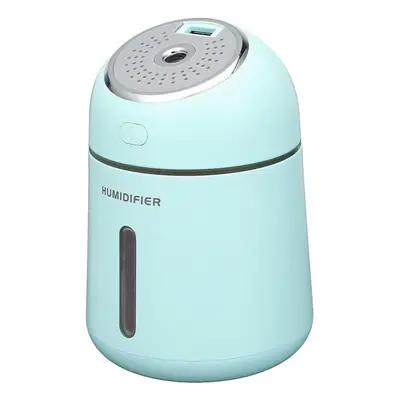 (Blue) In 330ML Ultrasonic Air Humidifier USB Fan LED Light Cool Mist Aroma Oil Diffuser