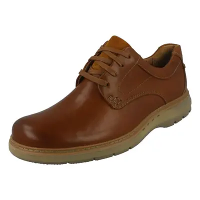 (UK 9, Dark Tan (Brown)) Mens Clarks Casual Shoes Un Ramble Lo - G Fit