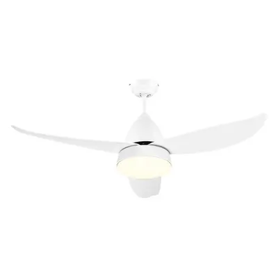 HOMCOM Reversible Ceiling Fan with Light, Blades, Mount Lighting