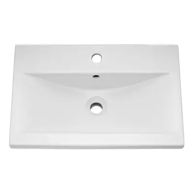 Nes Home 500mm Modern White Mid Edged Basin