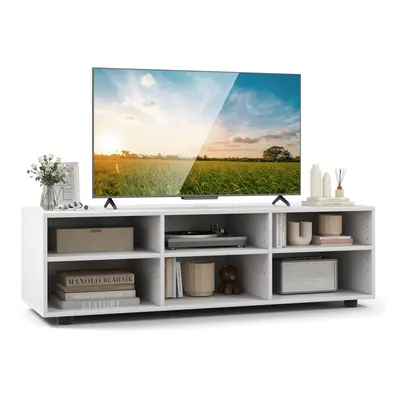 TV Stand for TVs up to Inches TV Cabinet Table with Compartments