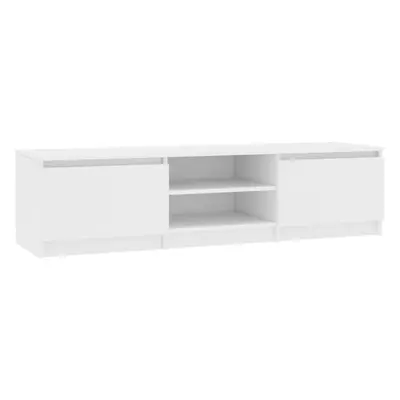 vidaXL TV Cabinet Engineered Wood White TV Unit Sideboard Stand Furniture