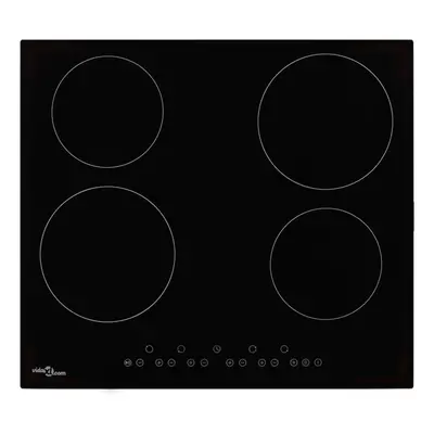 vidaXL Ceramic Hob with Burners Touch Control 6000W Kitchen Built-in Zone