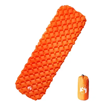 (orange) vidaXL Inflating Camping Mattress Outdoor Air Mattress Picnic Sleeping Mat