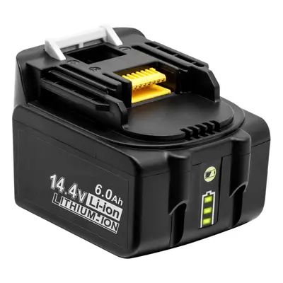 (6.0Ah) LED Light MAK-14.4B-Li 5.0Ah/6.0Ah Power Tool Replacement Battery 14.4V Tool For Makita 