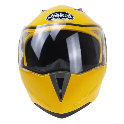 (Yellow, L) Safe Double VisorMotorcycle Helmets