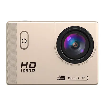 (Gold) Wifi HD 1080P Wide Angle Degree Waterproof Sportscamera