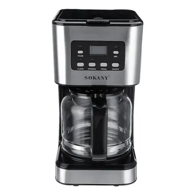 220V Coffee Maker Cups 1.5L Semi-Automatic Espresso Making Machine Stainless Steel