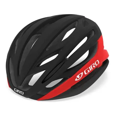 GIRO SYNTAX ROAD HELMET 2019: MATTE BLACK/BRIGHT RED 55-59CM