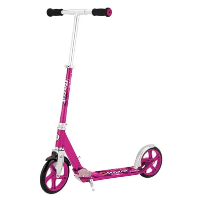 Razor A5 LUX Scooter - Pink, Extra Large 200mm Urethane Wheels, Adjustable Handlebars, Rear Fend