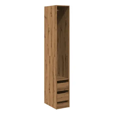 vidaXL Wardrobe Closet Clothes Storage Organiser Artisian Oak Engineered Wood