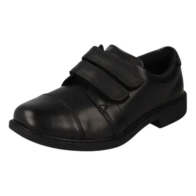 (Black, UK 7.5 Infant) Boys Clarks School Shoes Scala Skye - H Fit