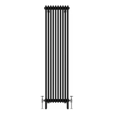 (1800x470mm, Black) NRG Traditional Cast Iron Style Style Radiator Four Column Designer Bathroom