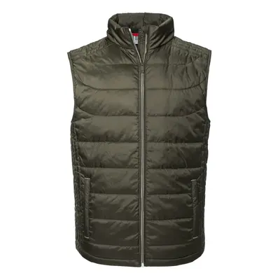 (L, Dark Olive) Russell Mens Nano Padded Body Warmer