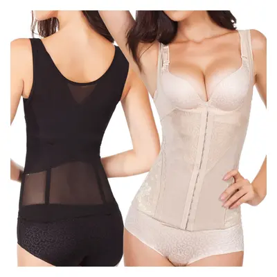 (as photo-193, 3XL) Women Floral Bodysuits Slimming Shapewear Underbust Waist Cincher Mesh Body 