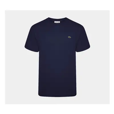 (Navy Blue, M) Lacoste Crew Neck Cotton Jersey T-shirts S-3XL