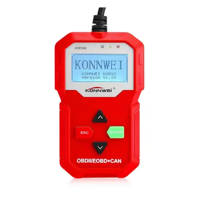 (Red) OBDII Automobile Malfunction Diagnostic Instrument Detector Scanner