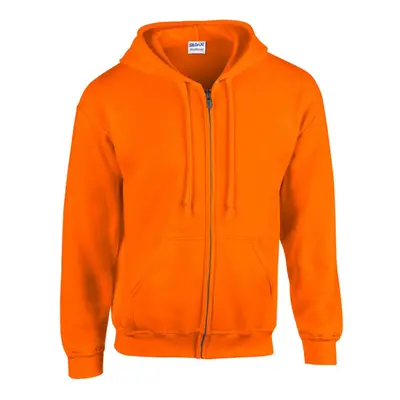 (3XL, Safety Orange) Gildan Mens Heavy Blend Full Zip Hoodie