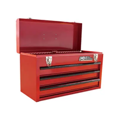 Hilka Drawer Portable Tool Chest Steel Metal Tools Storage Box - Red