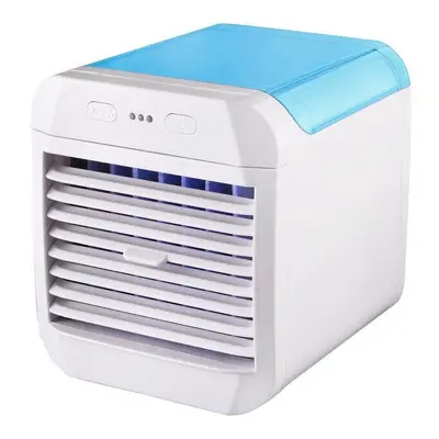 (Blue) Mini Chiller Three-position Adjustment Desktop Cooling Air Conditioning Fan Indoor Deskto