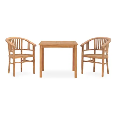 vidaXL Solid Teak Wood Garden Dining Set Piece Wooden Outdoor Furniture Set