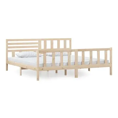 (brown, x cm) vidaXL Bed Frame Bed Base Bedstead Bedroom Mattress Foundation Solid Wood