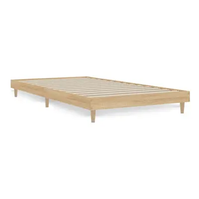 (sonoma oak, x cm) vidaXL Bed Frame Home Bedroom Bed Base Bedstead Platform Bed Engineered Wood