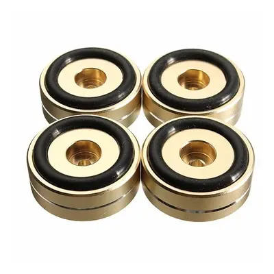 4pcs 40x15mm Isolation Speaker Stand Base Turntable Golden Feet Pad