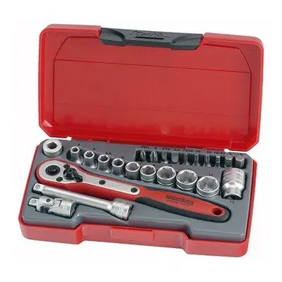 Teng T1424 T1424 Socket Set of Metric 1/4in Drive