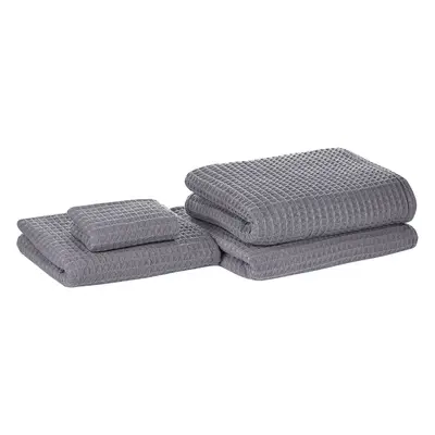 Set of Towels AREORA Cotton Light Grey