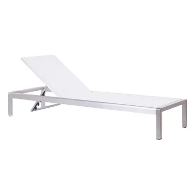 Sun Lounger Metal White FOSSATO