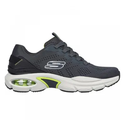 (7 (Adults')) Skech-Air Ventura | Charcoal/Lime | Mens Slip On Trainers