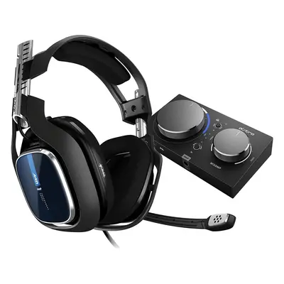 ASTRO Gaming A40 TR Wired Gaming Headset + MixAmp Pro Gen for PS4 & PC - Black/Blue (with Dolby 